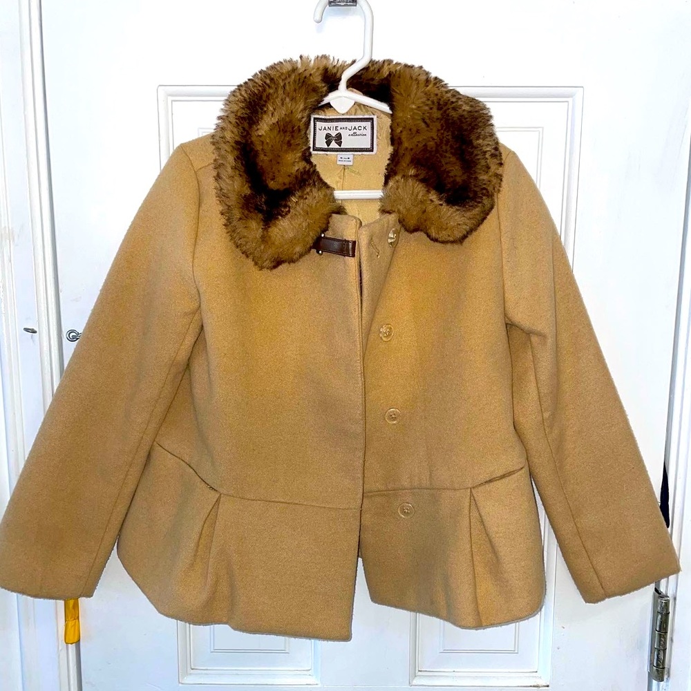 Janie and Jack girls size 5/6 Fancy Coat